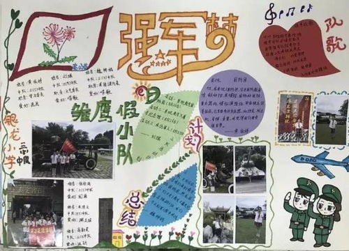 南京国防园教你制作雏鹰假日小队手抄报啦