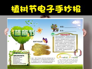 精美植树节电子手抄报