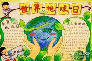 世界地球日手抄报简单漂亮世界地球日手抄报