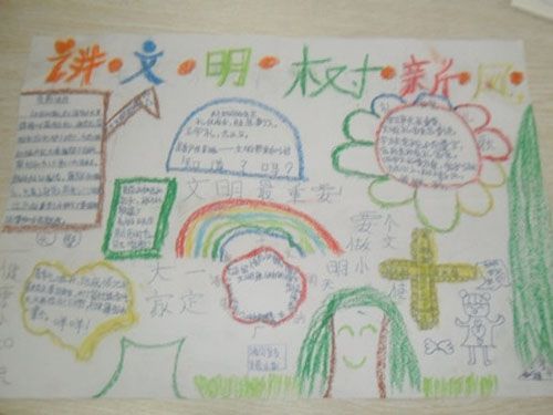 讲文明树新风手抄报