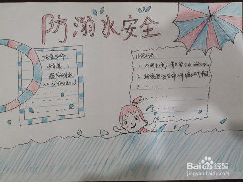 防溺水手抄报