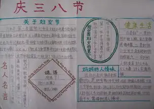 小学生四年级手抄报三八节的资料
