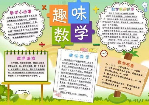 可打印丨收藏这些趣味数学手抄报,一定用得上