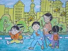 学雷锋做好事图画有图的