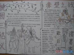 四大著名三国演义手抄报模板图片一等奖简单好看
