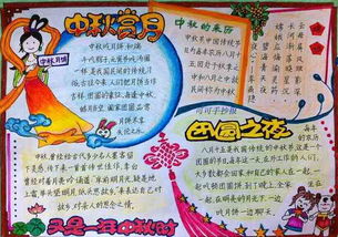 中秋节手抄报看中秋月