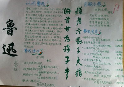 手抄报我心目中的作者作品