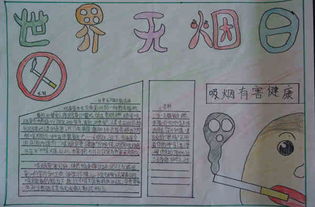 世界无烟日手抄报无烟学校