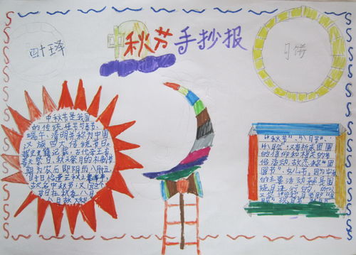 中秋节手抄报四年级