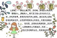 心理健康手抄报图片内容心理健康手抄报简笔画