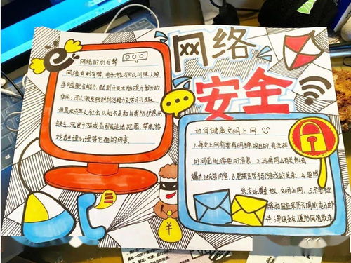 2021小学生网络安全手抄报获奖作品,收藏备用哦