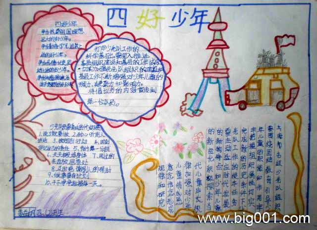 争当四好少年手抄报设计争当四好少年手抄报图片查字典板报网