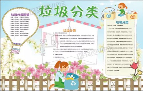 502微课垃圾分类手抄报合集