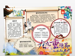 九九重阳节小报关爱老人孝亲敬老手抄报小报图片素材psd模板下载156.36mb重阳节手抄报大全节日手抄报