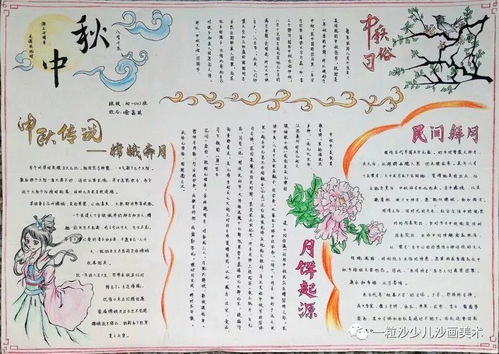 中秋节手抄报画点啥哈市家长快为孩子收藏这些模板
