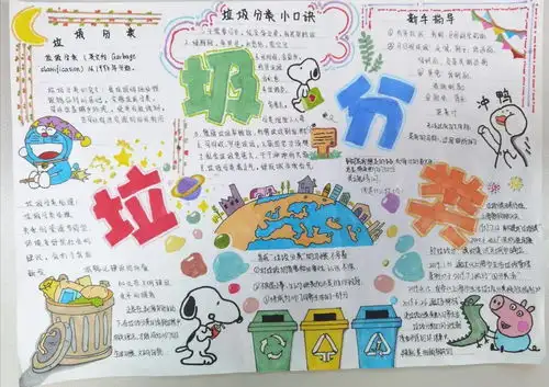 东莞二中垃圾分类手抄报展示,快来为你喜欢的投上一票