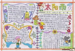 庆38妇女节手抄报
