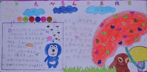 丽星中学校团委组织举行了阳光心态快乐校园板报活动
