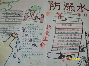 北京小学防溺水的手抄报