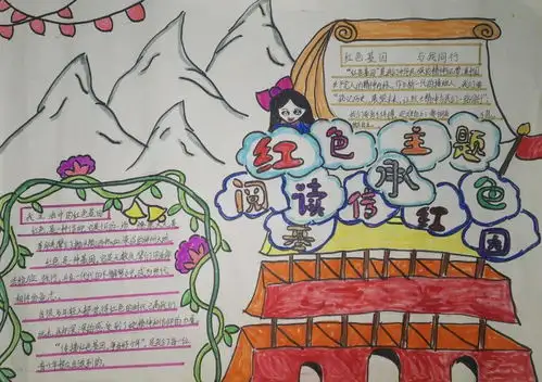 新世纪学校举办红色主题阅读传承红色基因主题书画手抄报比赛