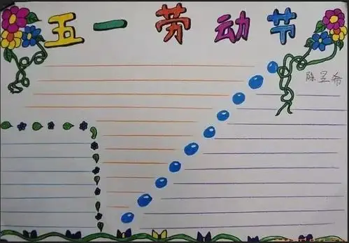 2020年五一劳动节手抄报二十九