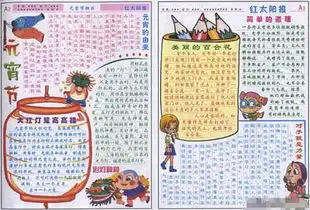 元宵节手抄报元宵节吃元宵