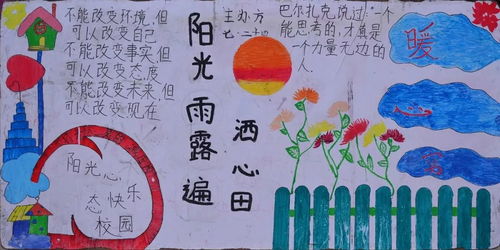 丽星中学校团委组织举行了阳光心态快乐校园板报活动