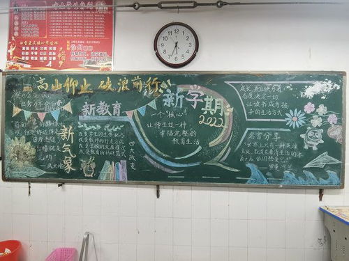 新板报展新风采,新教育开新气象36中初中部新学期黑板报评比