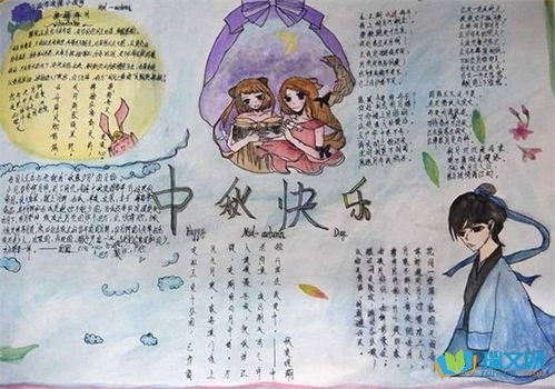 中秋节手抄报图片素材