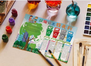 垃圾分类我先行手抄报小报word模板下载熊猫办公