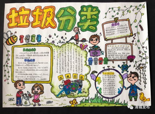 垃圾分类我也会丨学生手抄报等你来投票第一期