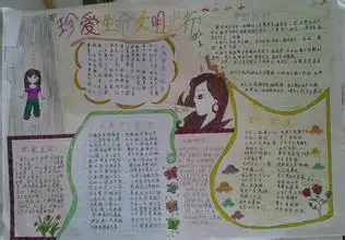 手抄报文明出行爱护美好家园版面加内容