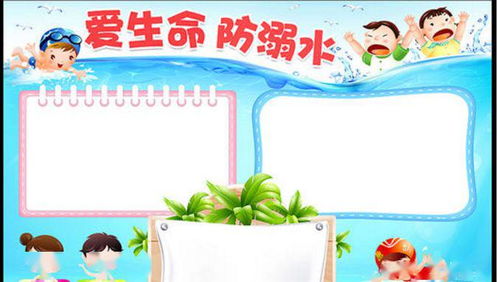 494微课防溺水手抄报合集