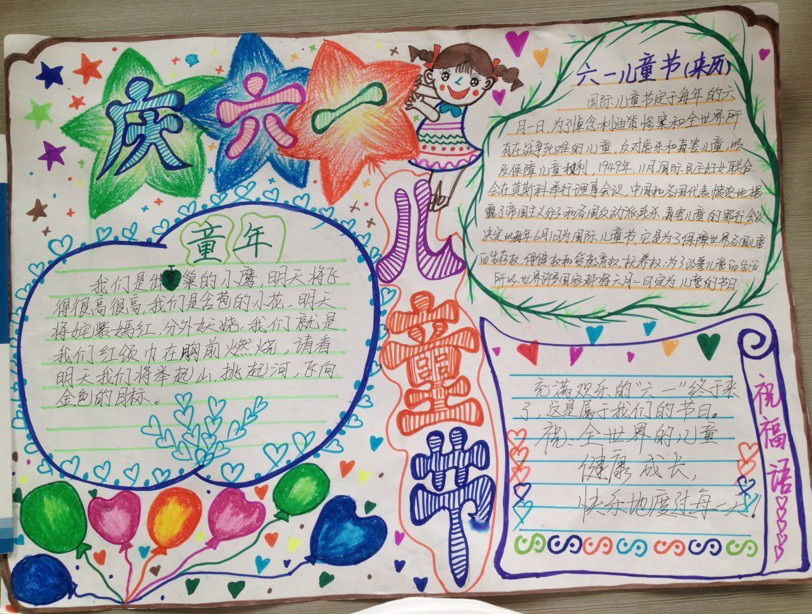 欢庆六一儿童节手抄报资料