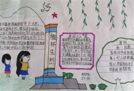 2020清明节手抄报大全图片清明节手抄报简单漂亮