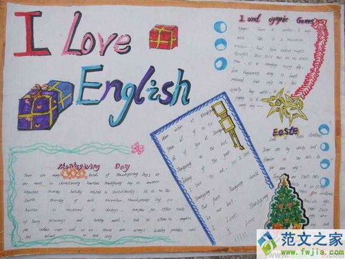 英语手抄报打字看得清楚了