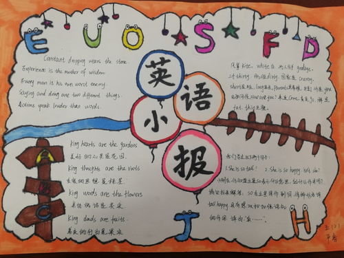 仪征实小高年级英语课外阅读手抄报展示