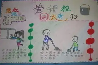 扫地手抄报的字怎么写