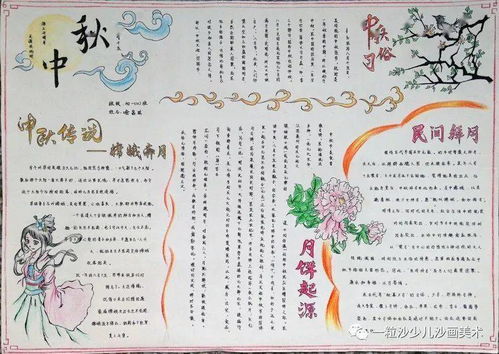 中秋节手抄报模板素材大全手工简单又好看,快为孩子收藏