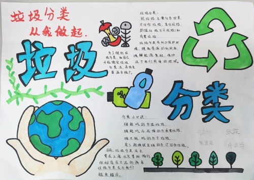 东莞二中垃圾分类手抄报展示,快来为你喜欢的投上一票
