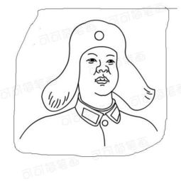 要黑白的简笔画头像