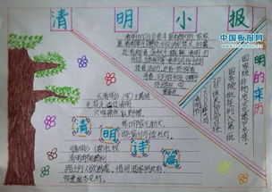 清明节手抄报精选,你要的这里都有