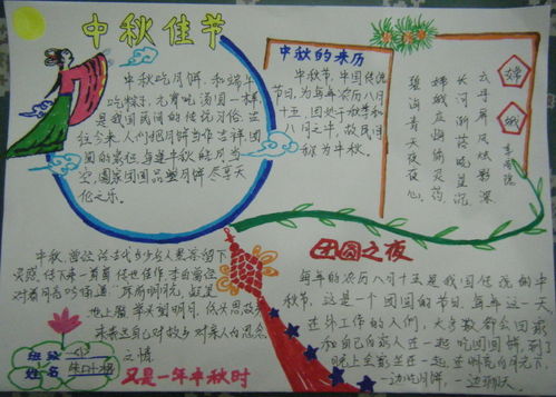 中秋佳节手抄报简单好看
