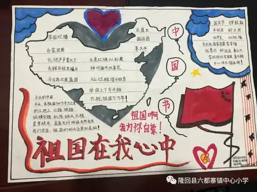 六都寨镇中心小学举行迎国庆手抄报评比活动