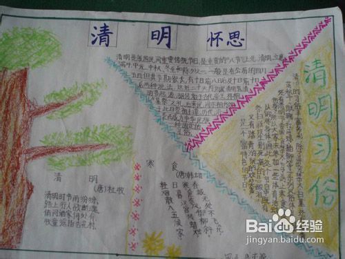 清明节手抄报清明习俗之射柳