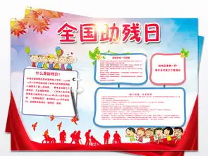 全国助残日小报关爱残疾人手抄报电子小报图片素材psd模板下载124.39mb其他大全纪念日手抄报