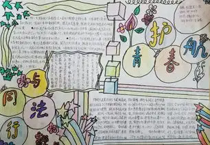 友谊里小学护航青春与法同行手抄报比赛获奖作品集锦