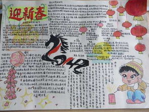 2018春节手抄报图片2018狗年春节手抄报获奖春节手抄报2018年