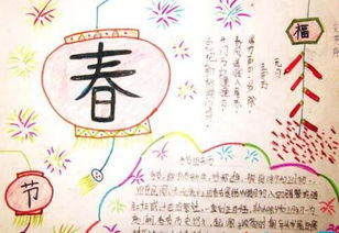 2019春节手抄报图片二年级