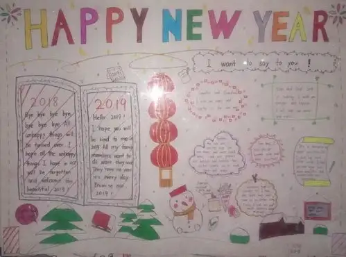 每逢佳节做小报,你要找的元旦word版小报模板都在这了